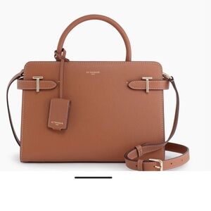 Le Tanneur Tan Grained Leather Handbag Medium